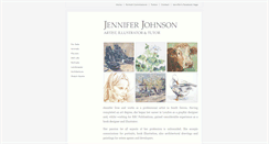 Desktop Screenshot of jenniferjohnsonartist.co.uk