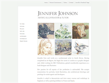 Tablet Screenshot of jenniferjohnsonartist.co.uk